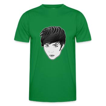 Femme gothique de style comique - T-shirt sport Homme - vert - Devant - AI Model Male 178 dark (178cm)