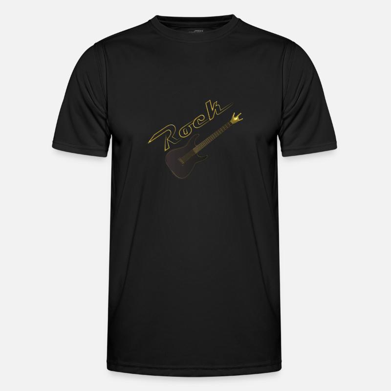 Guitare Rock T-shirt sport Homme