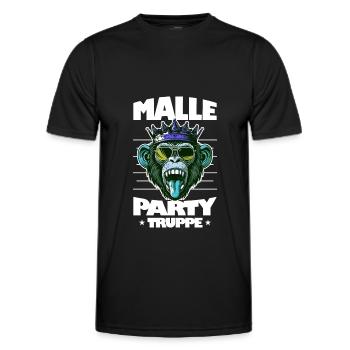 Malle Party Troupe Mallorca Monkey Saying - T-shirt sport Homme - noir - Devant - AI Model Male 178 dark (178cm)
