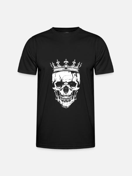 King Skull Crown - Men's Functional T-Shirt - black
