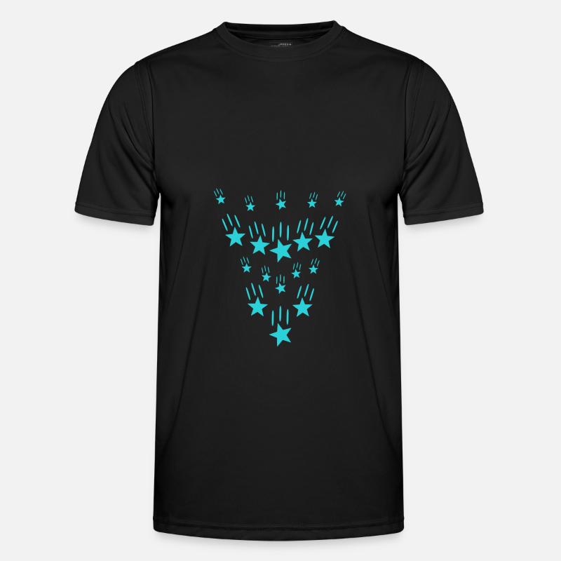 Sternen Regen Geschenkidee Männer Funktions-T-Shirt