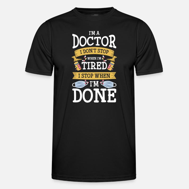 Mediziner Studium Notfall Heilung - Männer Funktions-T-Shirt - Schwarz