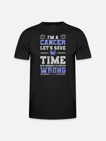 Zodiac Sign Astrology Born - Men's Functional T-Shirt - black