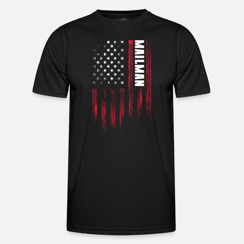 Postman Delivery Shipment Courier Service Men's Functional T-Shirt