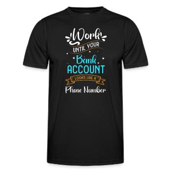 Wealth Purse Gift Health - Men's Functional T-Shirt - black - Front - AI Model Male 178 dark (178cm)