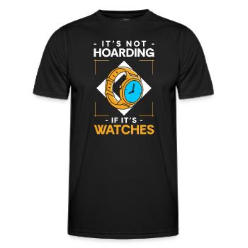 Watch Watchmaker - Men's Functional T-Shirt - black - Front - AI Model Male 178 dark (178cm)