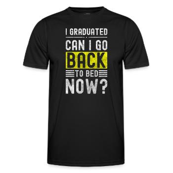 Student College Computer Party - Men's Functional T-Shirt - black - Front - AI Model Male 178 dark (178cm)