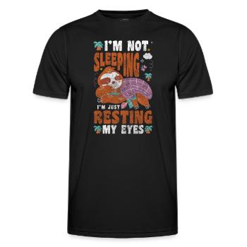 Schlaf Erholung Ausruhen Entspannung - Männer Funktions-T-Shirt - Schwarz - Vorne - AI Model Male 178 dark (178cm)