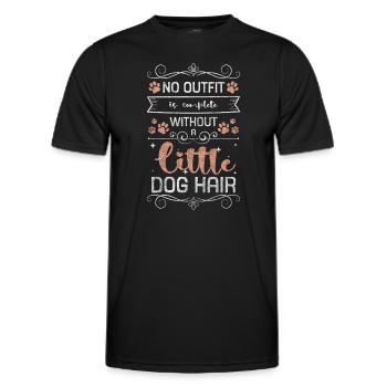 Hund Vierbeiner Hundehalter Liebhaber - Männer Funktions-T-Shirt - Schwarz - Vorne - AI Model Male 178 dark (178cm)