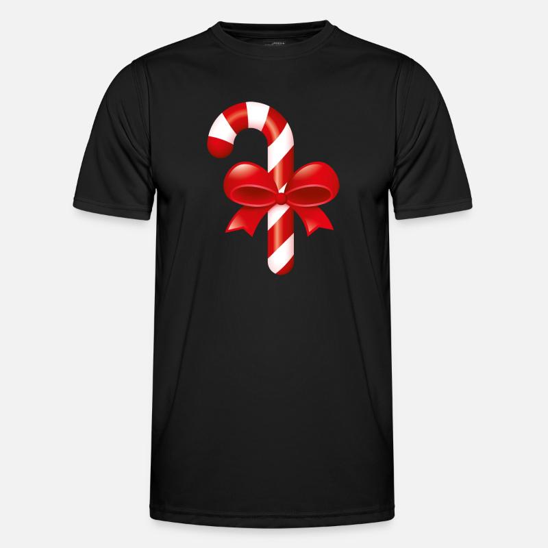 Smiley Christmas Candy - Funktionsshirt til herrer - sort
