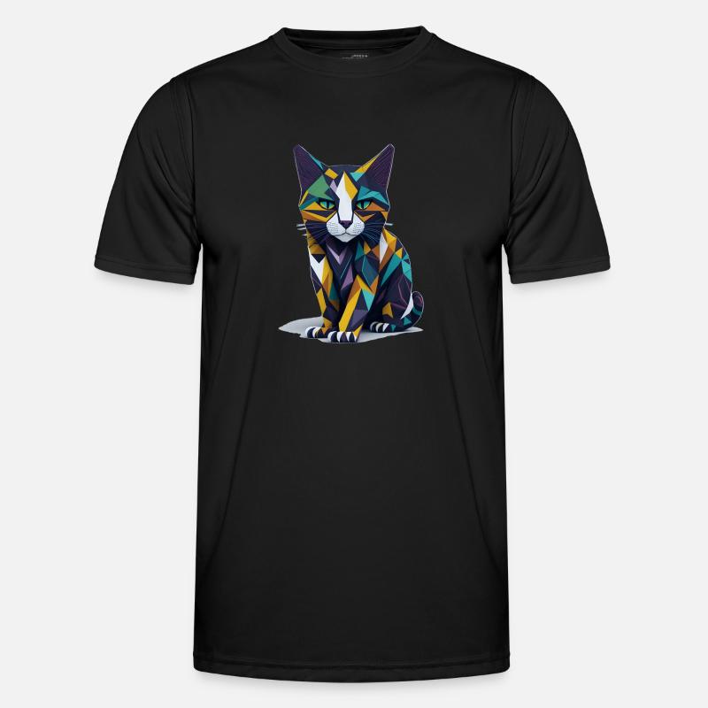Die Katze Männer Funktions-T-Shirt