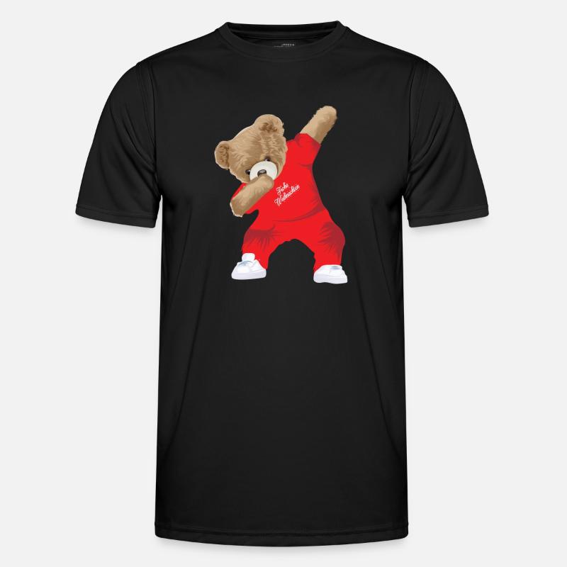 Dabbing Teddy Männer Funktions-T-Shirt