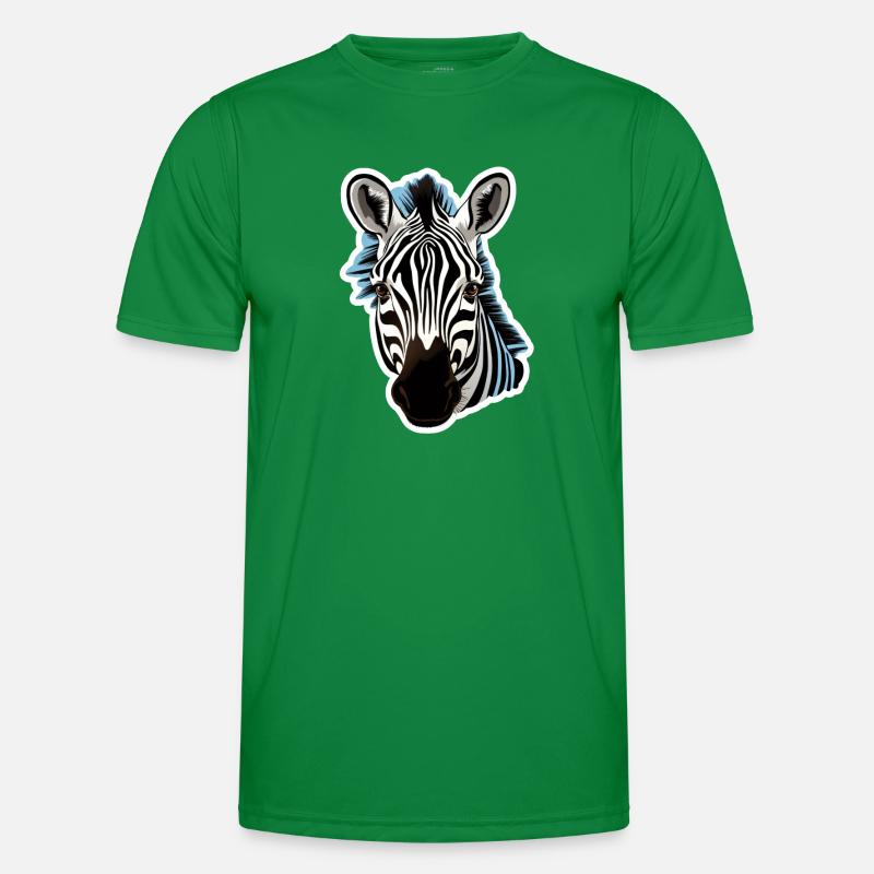 Zebra Männer Funktions-T-Shirt
