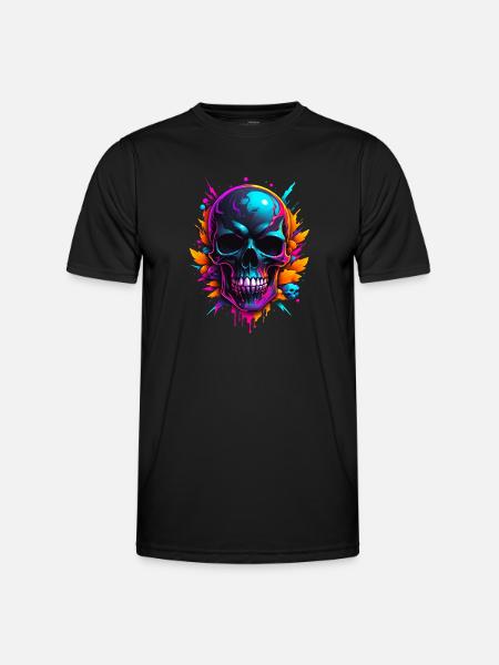 Crâne - T-shirt sport Homme - noir