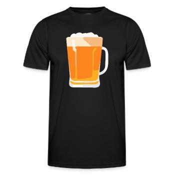 Bier Flsche Krug Saufen Junggesellenabschied 3 - Männer Funktions-T-Shirt - Schwarz - Vorne - AI Model Male 178 dark (178cm)
