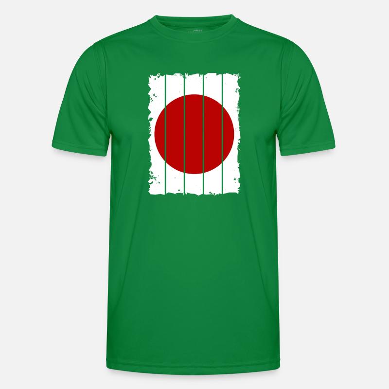 Drapeau du Japon utilisé Look Nihon drapeau japonais T-shirt sport Homme