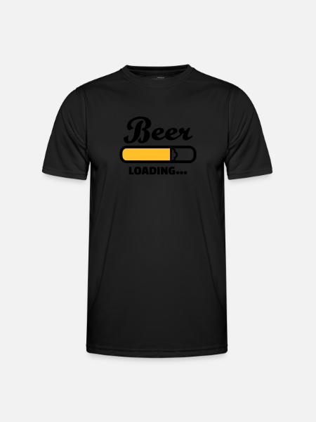 Bier - Männer Funktions-T-Shirt - Schwarz