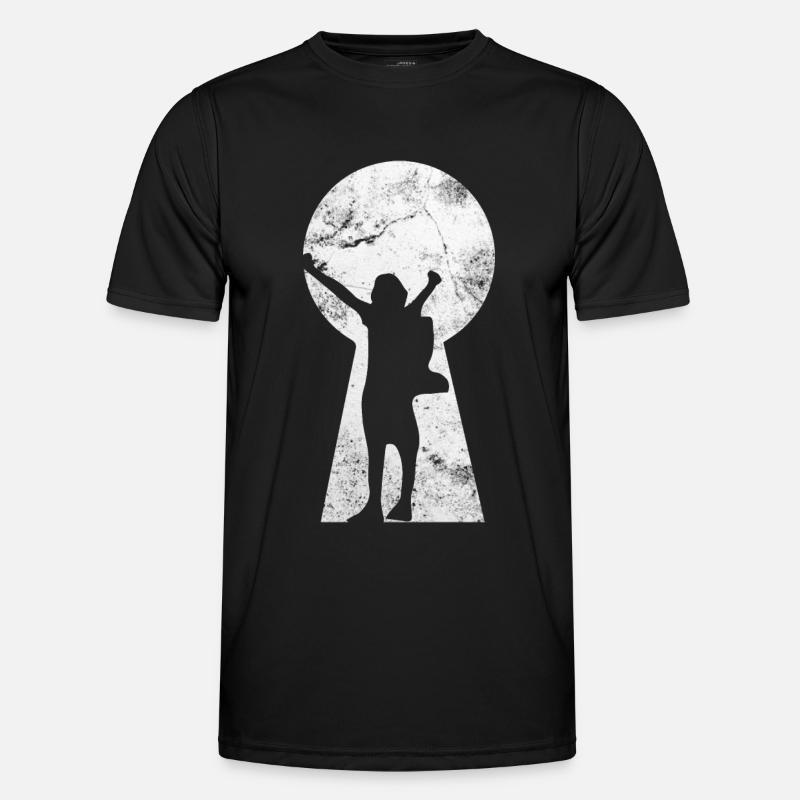 Keylock - Hiking - (2) - Men's Functional T-Shirt - black