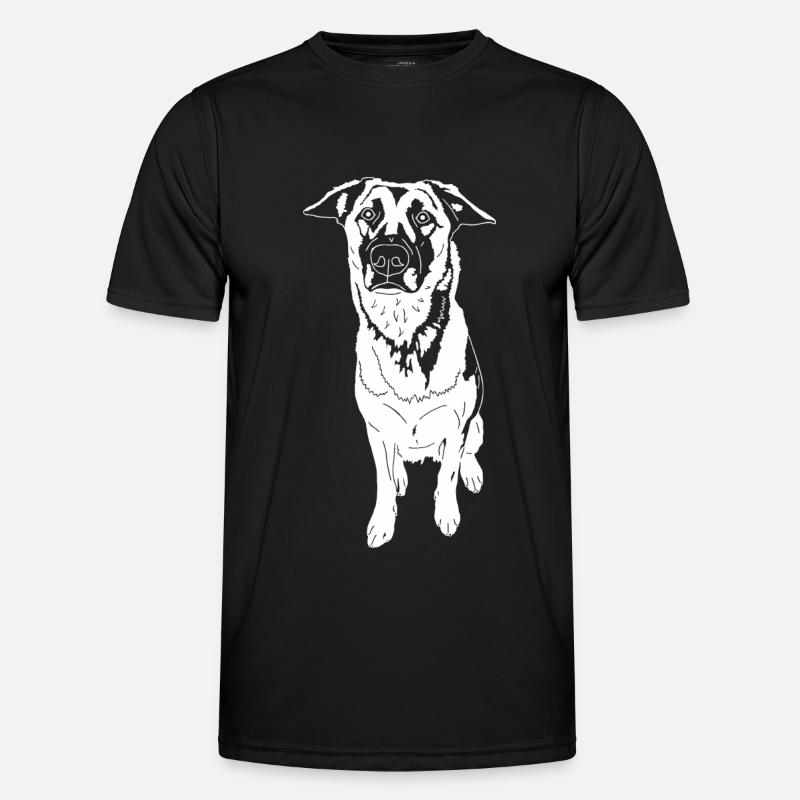 Malinois - Männer Funktions-T-Shirt - Schwarz