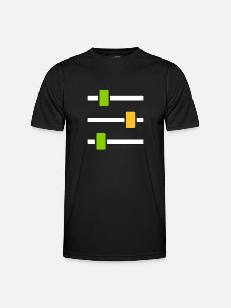 Mixer - Männer Funktions-T-Shirt - Schwarz
