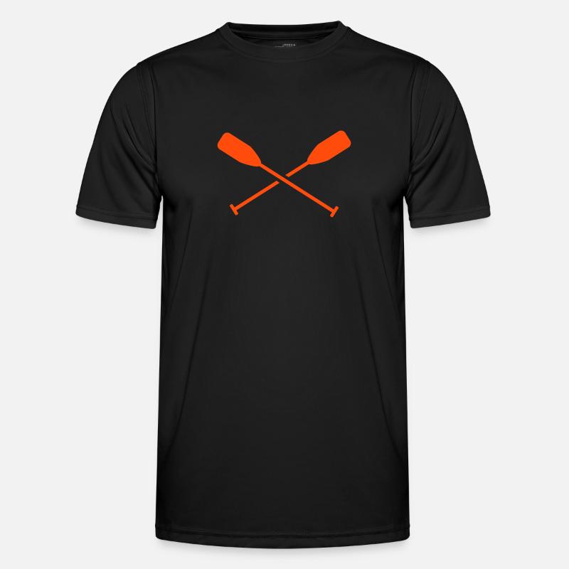 Canoing - Männer Funktions-T-Shirt - Schwarz