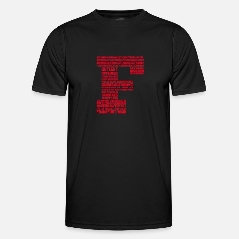 Frankfurt am Main Red Männer Funktions-T-Shirt