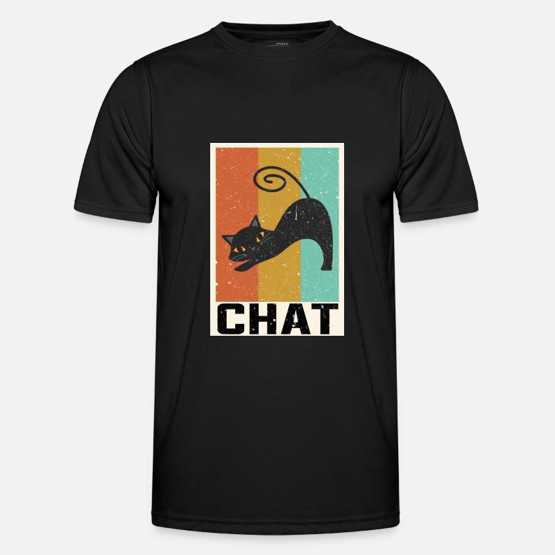 cat - Men's Functional T-Shirt - black