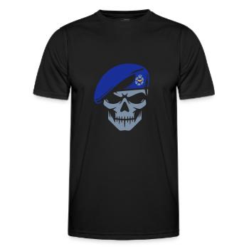 Luftwaffe - Männer Funktions-T-Shirt - Schwarz - Vorne - AI Model Male 178 dark (178cm)
