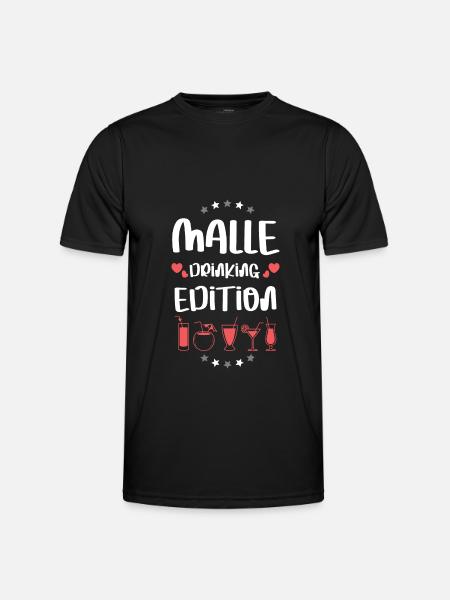 Malle Drinking Team - Men's Functional T-Shirt - black