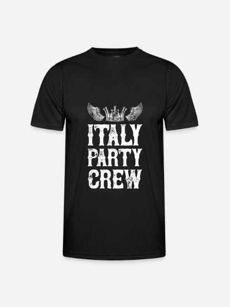 Italy Party Vacation Crew - Men's Functional T-Shirt - black