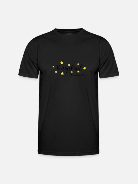 Koenigskind - Korinther - Männer Funktions-T-Shirt - Schwarz