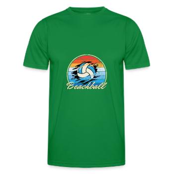 Beachball Ocean vintage ball multi couleur B-Day gif - T-shirt sport Homme - vert - Devant - AI Model Male 178 dark (178cm)