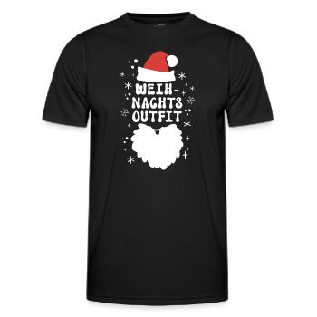 Weihnachten Weihnachtsoutfit Xmas - Männer Funktions-T-Shirt - Schwarz - Vorne - AI Model Male 178 dark (178cm)