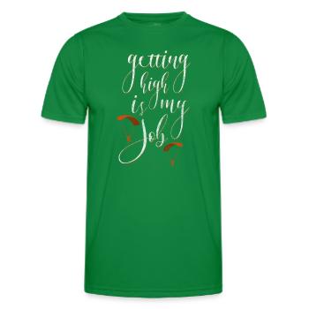 Sports de saut en parachute - T-shirt sport Homme - vert - Devant - AI Model Male 178 dark (178cm)