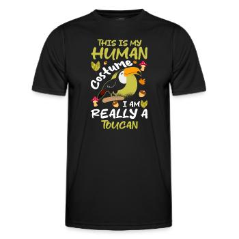 Vogel Urlaub Natur Exotisch - Männer Funktions-T-Shirt - Schwarz - Vorne - AI Model Male 178 dark (178cm)