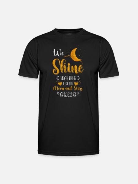 Stars Wishes Dream Night Sky - Men's Functional T-Shirt - black