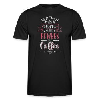 Chaussures d’artisanat - T-shirt sport Homme - noir - Devant - AI Model Male 178 dark (178cm)