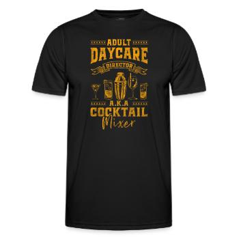 Blender Drink Mix Drinks - Men's Functional T-Shirt - black - Front - AI Model Male 178 dark (178cm)