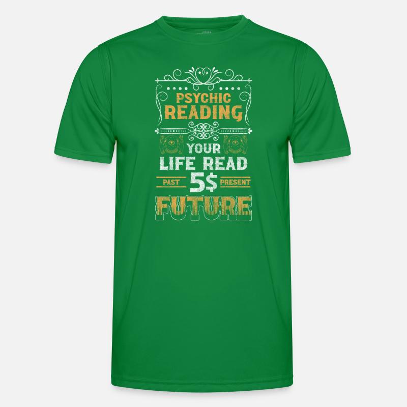 Hellseher Kristallkugel Glaskugel Leser Männer Funktions-T-Shirt