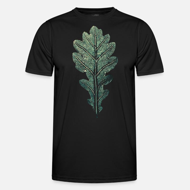BLATT Eiche / Kunstdruck WALD & Förster Design Männer Funktions-T-Shirt