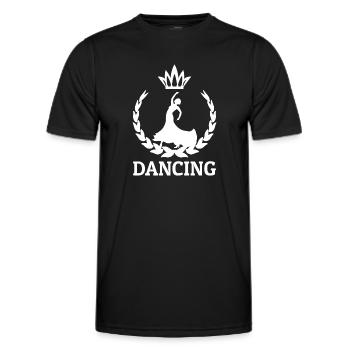 Dancing Dance Music - Men's Functional T-Shirt - black - Front - AI Model Male 178 dark (178cm)