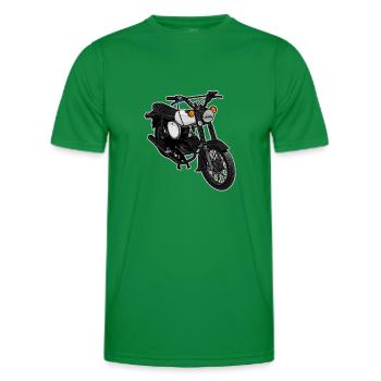 S51 (weiß) // Illustration - Männer Funktions-T-Shirt - Kelly Green - Vorne - AI Model Male 178 dark (178cm)