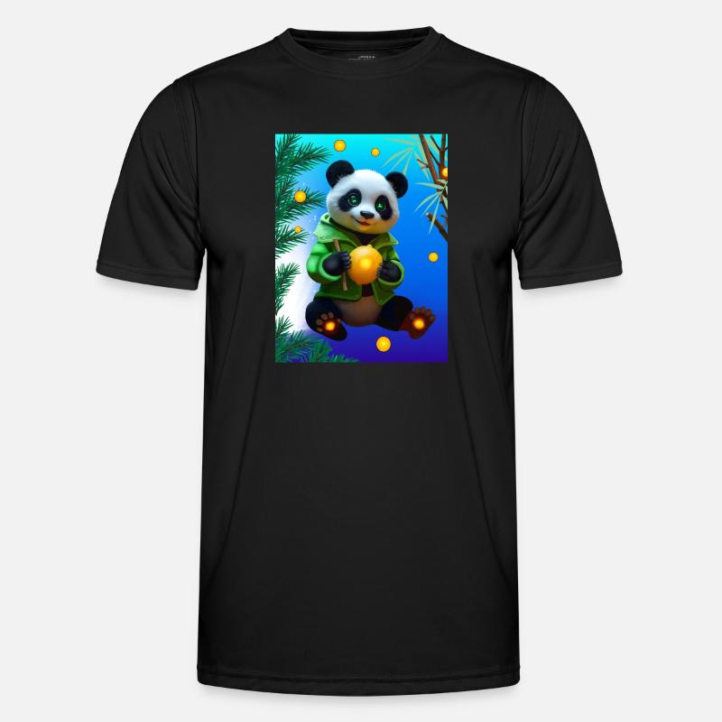 Cyber Lemon Bamboo Panda Men's Functional T-Shirt
