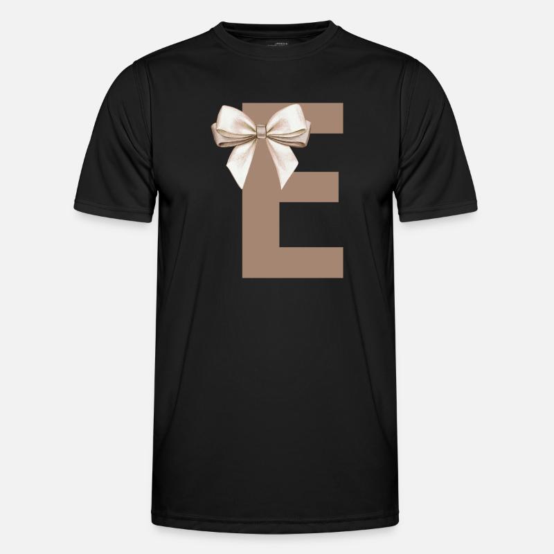 Letter E Knot - Men's Functional T-Shirt - black