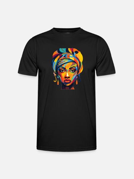 hübsche Kultur - Männer Funktions-T-Shirt - Schwarz