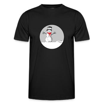 BONHOMME DE NEIGE - T-shirt sport Homme - noir - Devant - AI Model Male 178 dark (178cm)