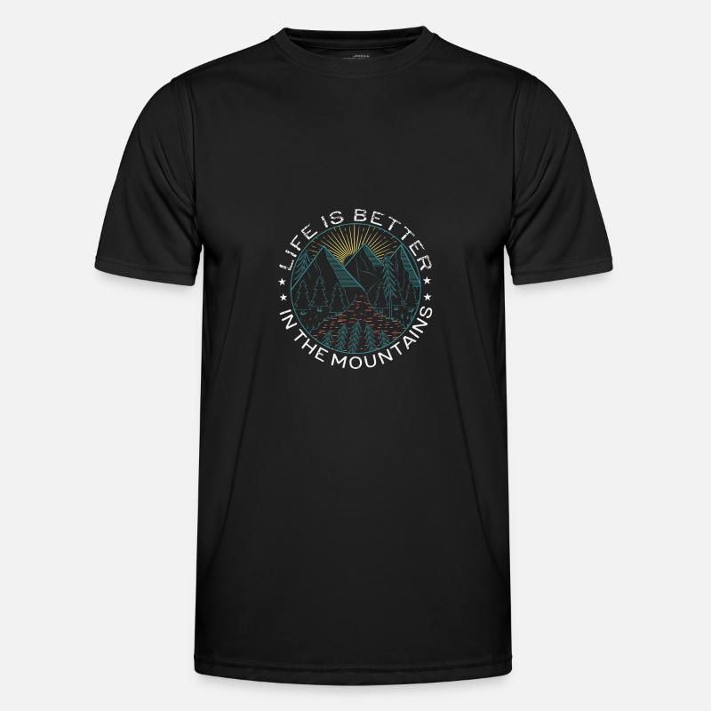 Live is better in the mountains Men's Functional T-Shirt