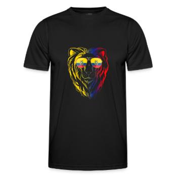 Ecuador - Männer Funktions-T-Shirt - Schwarz - Vorne - AI Model Male 178 dark (178cm)