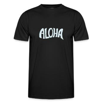 Aloha - Männer Funktions-T-Shirt - Schwarz - Vorne - AI Model Male 178 dark (178cm)