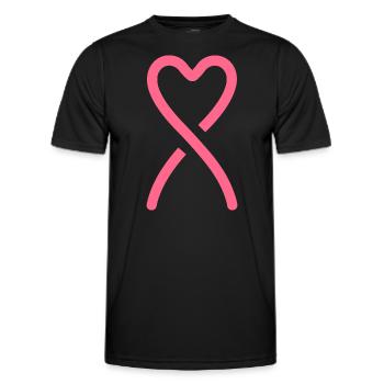 Breast Cancer Awareness - Men's Functional T-Shirt - black - Front - AI Model Male 178 dark (178cm)
